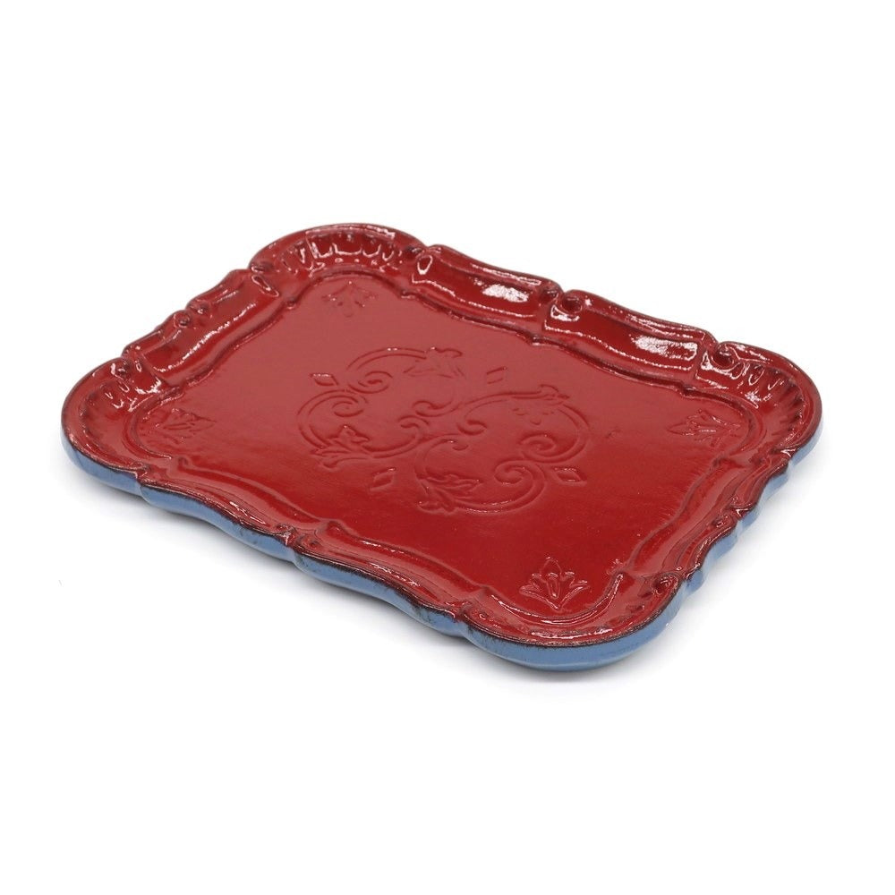 [New] R+D. LAB GIULIA Wood Tray Dark Red x Blue [S] [Condition Rank N] [Unisex] [DPD]