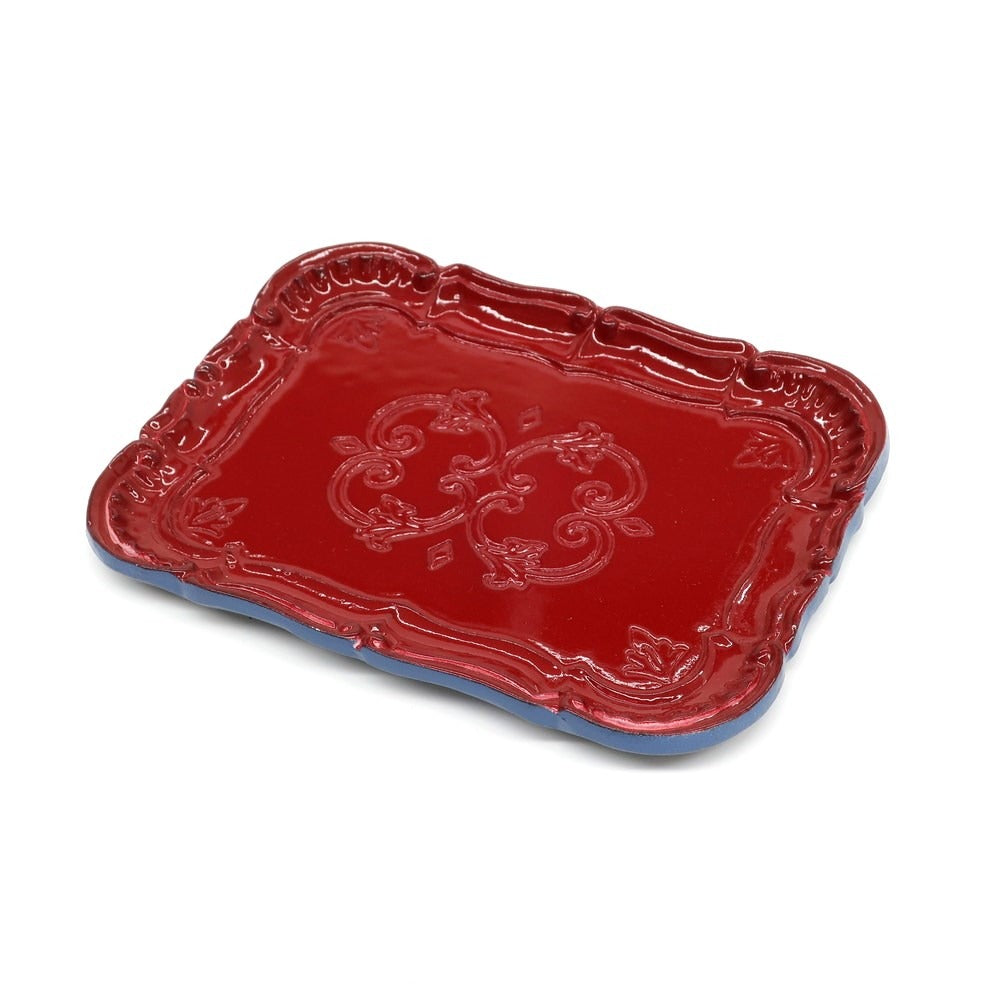 [New] R+D. LAB GIULIA Wood Tray Dark Red x Blue [S] [Condition Rank N] [Unisex] [DPD]