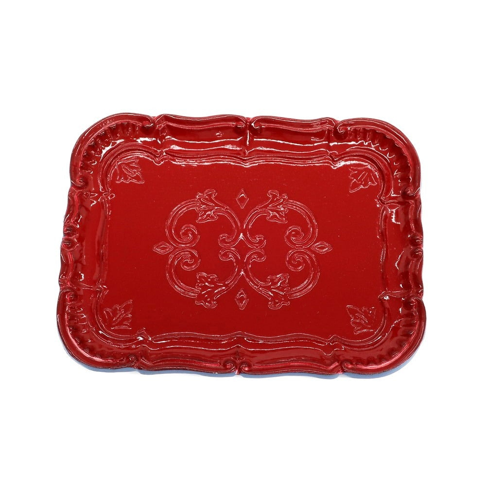 [New] R+D. LAB GIULIA Wood Tray Dark Red x Blue [S] [Condition Rank N] [Unisex] [DPD]