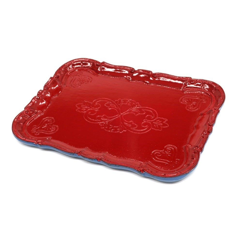 [New] R+D. LAB CAMILA Wood Tray Dark Red x Blue [M] [Condition Rank N] [Unisex] [DPD]