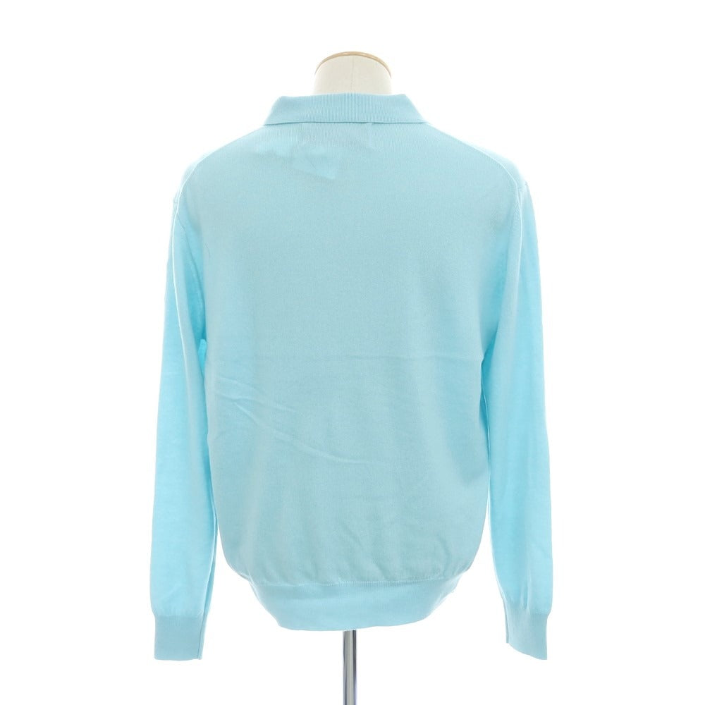 【中古】【未使用】ウェルノード walenode カシミヤ 長袖 ポロニット スカイブルー【サイズサイズ0】【BLU】【A/W】【状態ランクS】【メンズ】 [EPD]