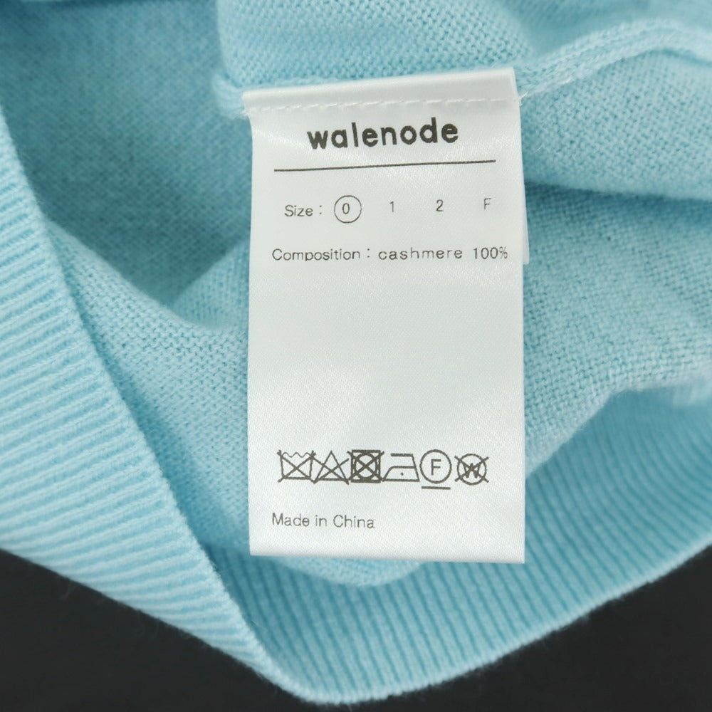 【中古】【未使用】ウェルノード walenode カシミヤ 長袖 ポロニット スカイブルー【サイズサイズ0】【メンズ】 中古】【未使用】ウェルノード walenode カシミヤ 長袖 ポロニット