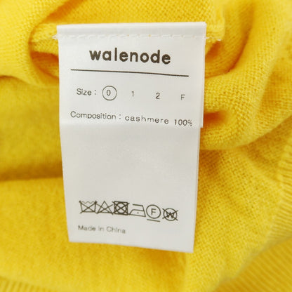 【中古】【未使用】ウェルノード walenode カシミヤ 長袖 ポロニット イエロー【サイズサイズ0】【YEL】【A/W】【状態ランクS】【メンズ】