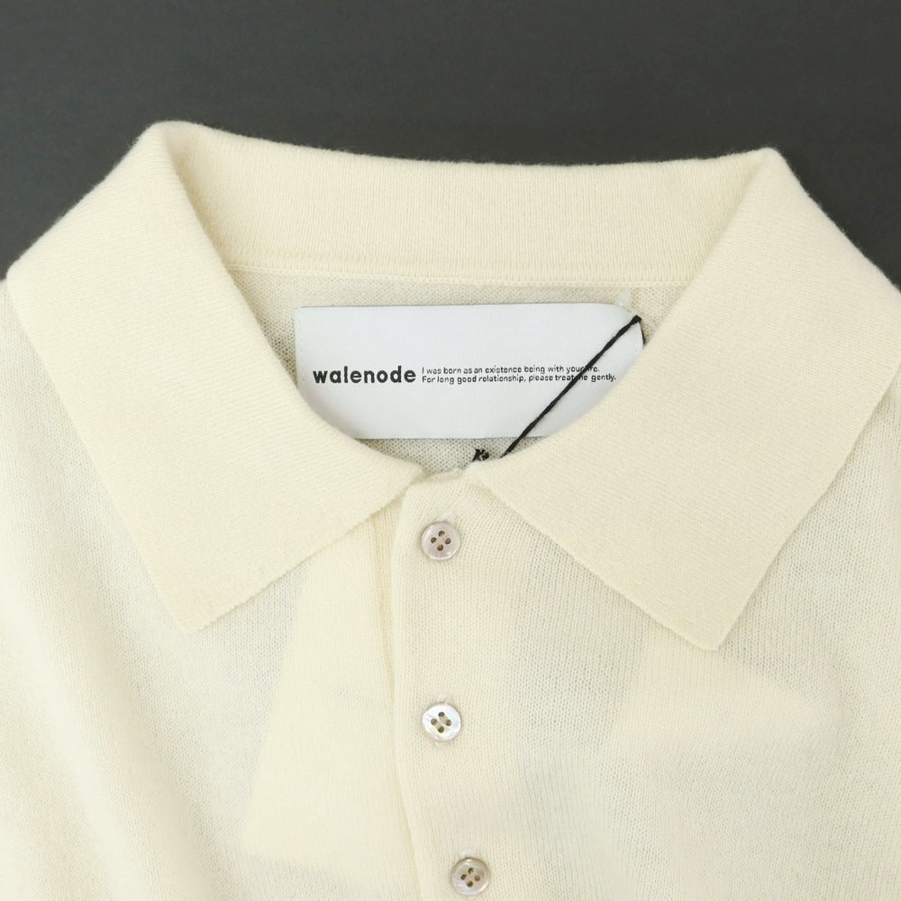 中古】【未使用】ウェルノード walenode カシミヤ 長袖 ポロニット