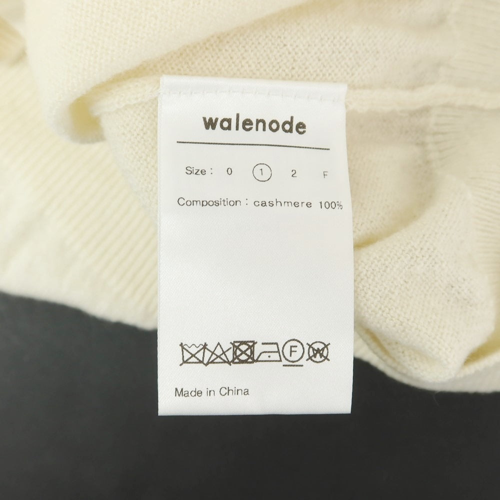 【中古】【未使用】ウェルノード walenode カシミヤ 長袖 ポロニット オフホワイト【サイズ1】【WHT】【A/W】【状態ランクS】【メンズ】