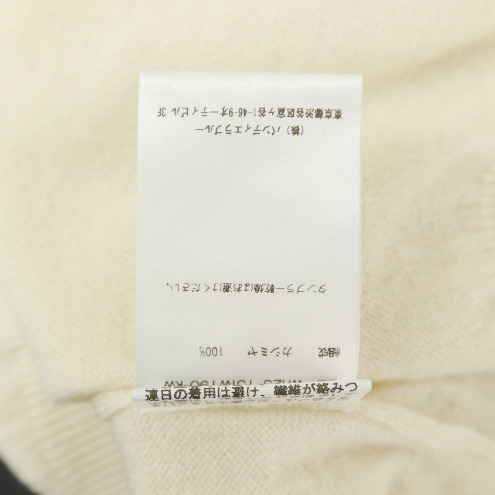 【中古】【未使用】ウェルノード walenode カシミヤ 長袖 ポロニット オフホワイト【サイズ1】【WHT】【A/W】【状態ランクS】【メンズ】 [EPD]