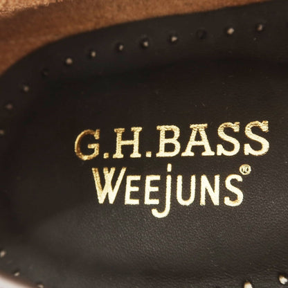 【中古】【未使用】ジーエイチバス G.H.BASS&amp;CO. WEEJUNS PENNY LOAFER コンビ コインローファー ダークブラウンxホワイト【 US7 1/2 】【 状態ランクS 】【 メンズ 】