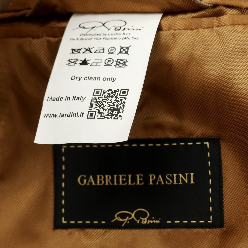 【中古】ガブリエレ パジーニ Gabriele Pasini ウール ダブルスーツ グレージュ【 44 】【 状態ランクC 】【 メンズ 】