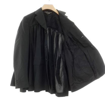 【中古】コムデギャルソンオムプリュス COMME des GARCONS HOMME PLUS 2024年春夏 ポリエステル ギャザージャケット ブラック【 XS 】【 状態ランクA 】【 メンズ 】