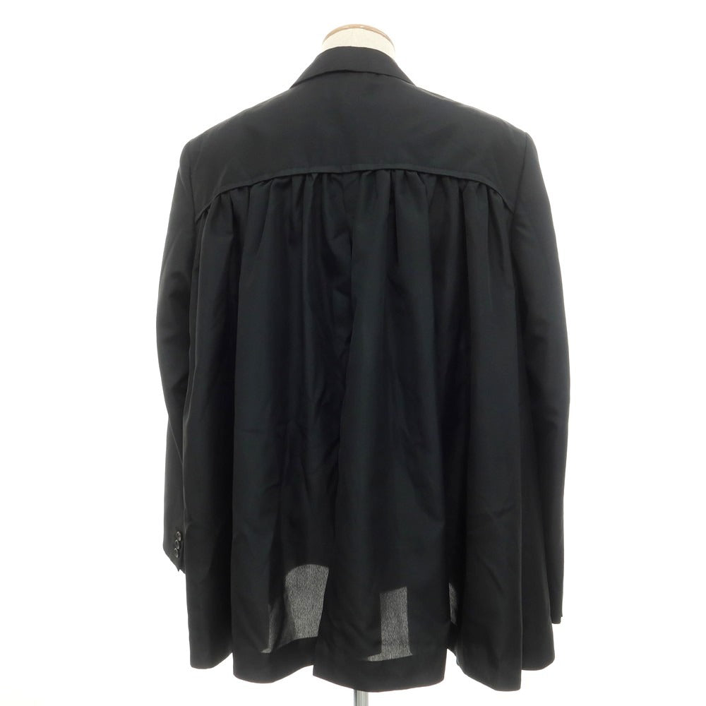 【中古】コムデギャルソンオムプリュス COMME des GARCONS HOMME PLUS 2024年春夏 ポリエステル ギャザージャケット ブラック【 S 】【 状態ランクA 】【 メンズ 】