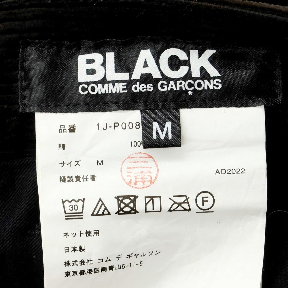 【中古】ブラックコムデギャルソン BLACK COMME des GARCONS コットン コーデュロイパンツ ブラックxブラウン【 M 】【 状態ランクA 】【 メンズ 】