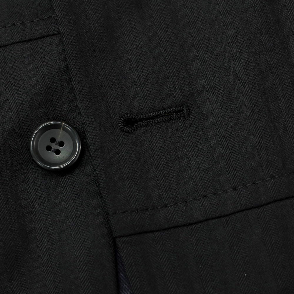 【中古】コムデギャルソン オムドゥ COMME des GARCONS HOMME DEUX 2024年春夏 切替 ウール テーラードジャケット ブラック【サイズM】【 状態ランクA 】【 メンズ 】[EPD]