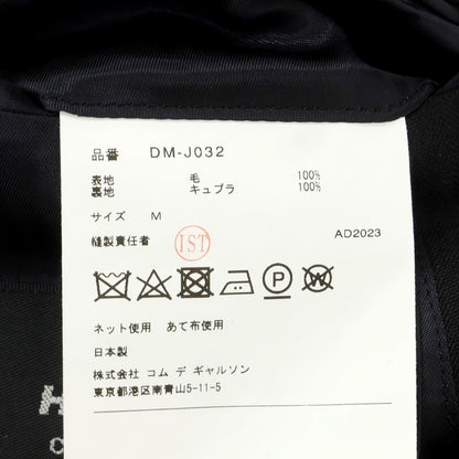 【中古】コムデギャルソン オムドゥ COMME des GARCONS HOMME DEUX 2024年春夏 切替 ウール テーラードジャケット ブラック【 M 】【 状態ランクA 】【 メンズ 】