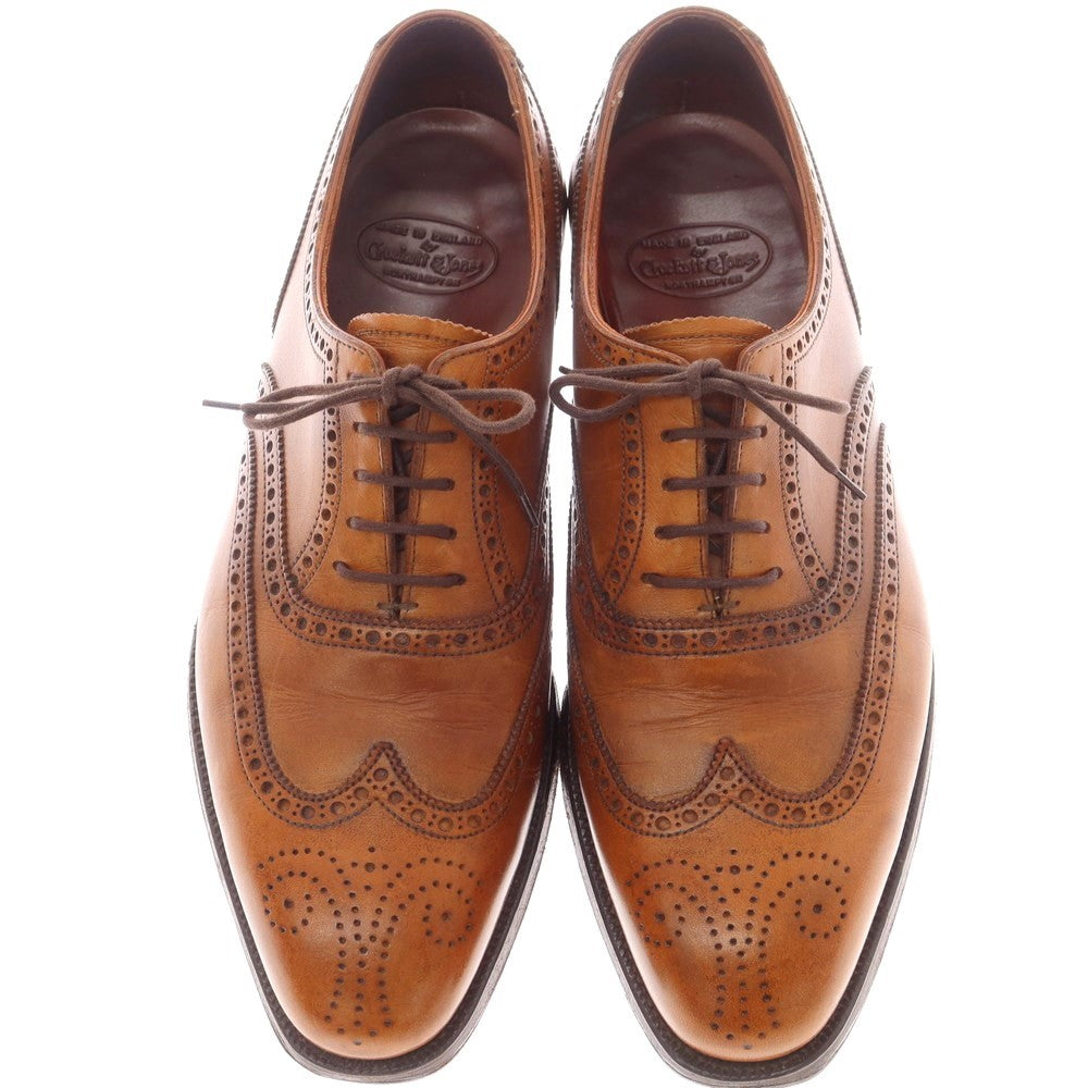 【中古】クロケットアンドジョーンズ CROCKETT&amp;JONES ハンドグレードライン CLIFFORD ウイングチップ ドレスシューズ ブラウン【 6E 】【 状態ランクC 】【 メンズ 】