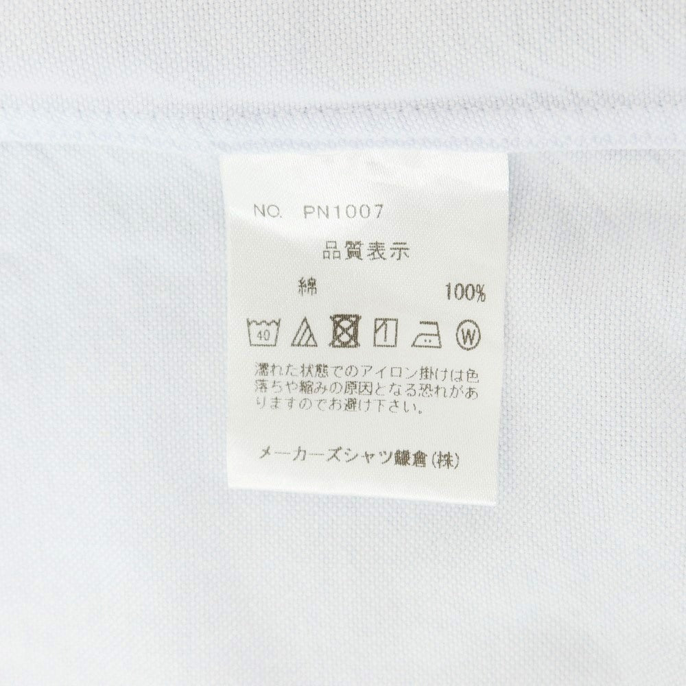 【中古】メイカーズシャツ カマクラ Makers Shirt 鎌倉 コットン オックスフォード ボタンダウン カジュアルシャツ アイスブルー【 L 】【 状態ランクC 】【 メンズ 】