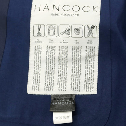 【中古】ハンコック HANCOCK ゴム引きコットン トレンチコート ネイビー【 40 】【 状態ランクC 】【 メンズ 】