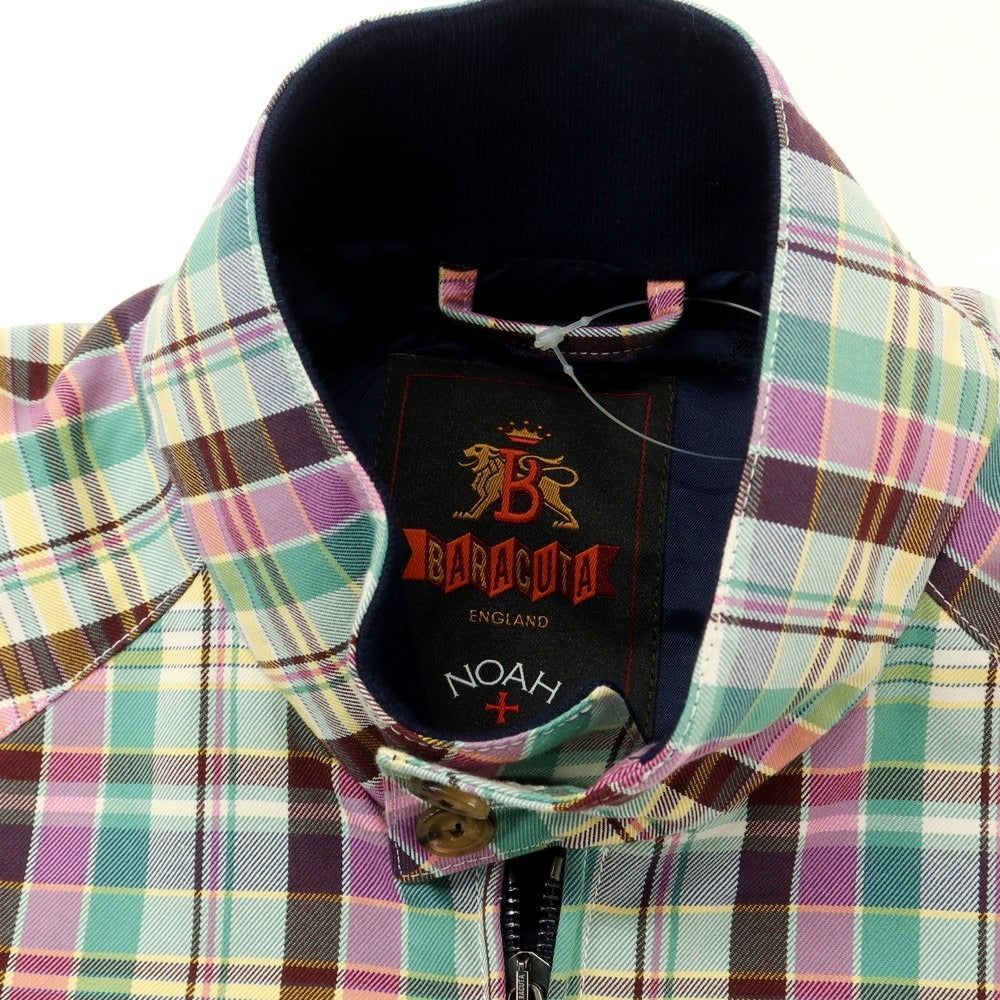 【中古】ノア NOAH × BARACUTA G9 コットン チェック スイングトップ ブルゾン マルチカラー【 40 】【 状態ランクB 】【 メンズ 】