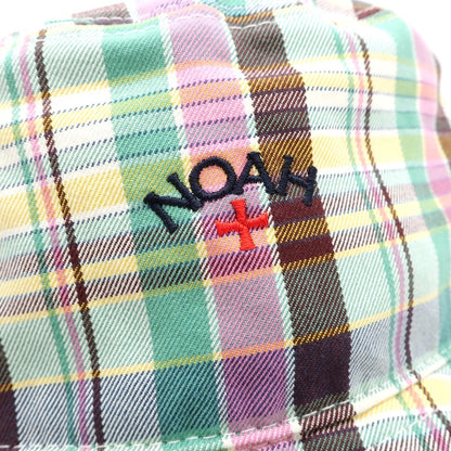 【中古】ノア NOAH × BARACUTA コットン チェック バケットハット 帽子 マルチカラー【 L 】【 状態ランクA 】【 メンズ 】