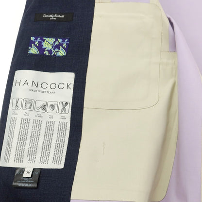 【中古】ハンコック HANCOCK ウール ゴム引き チェスターフィールドコート ネイビー【 38 】【 状態ランクB 】【 メンズ 】