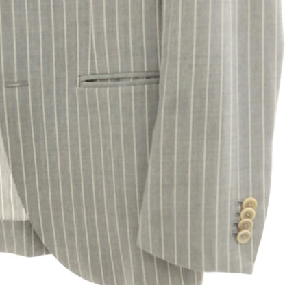 [Used] GAiOLA Wool Striped 3-Button Suit Gray x White [42] [Condition Rank C] [Men&