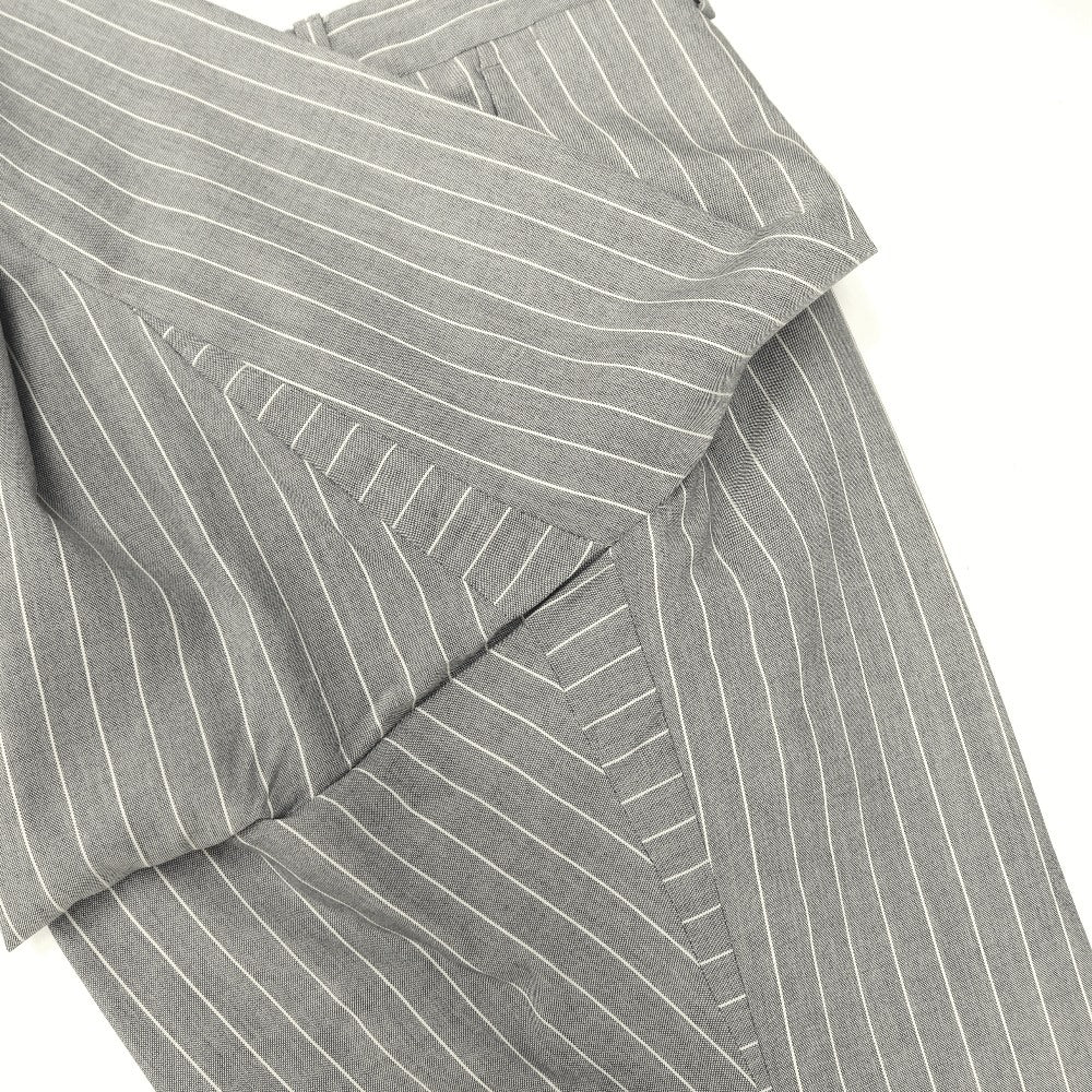[Used] GAiOLA Wool Striped 3-Button Suit Gray x White [42] [Condition Rank C] [Men&