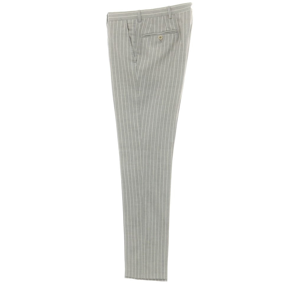 [Used] GAiOLA Wool Striped 3-Button Suit Gray x White [42] [Condition Rank C] [Men&