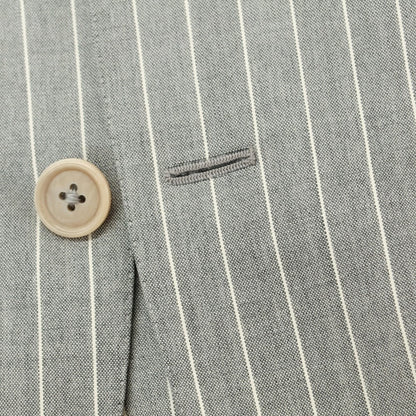 [Used] GAiOLA Wool Striped 3-Button Suit Gray x White [42] [Condition Rank C] [Men&