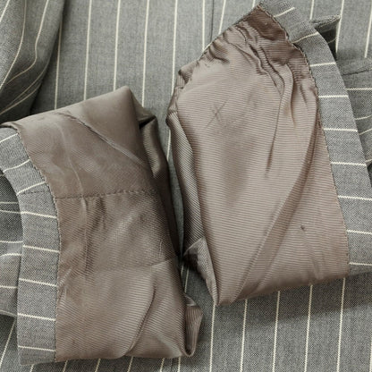 [Used] GAiOLA Wool Striped 3-Button Suit Gray x White [42] [Condition Rank C] [Men&