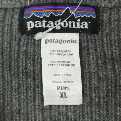 【中古】パタゴニア patagonia カシミヤ ハーフジップ スタンドカラー プルオーバーニット グレー【 XL 】【 状態ランクB 】【 メンズ 】