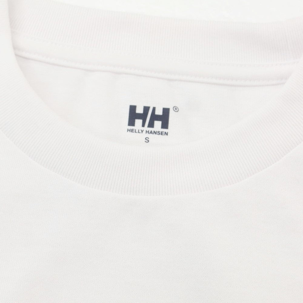 【中古】【未使用】ヘリーハンセン HELLY HANSEN ポリエステルコットン クルーネック 半袖Ｔシャツ ホワイト【 S 】【 状態ランクS 】【 メンズ 】