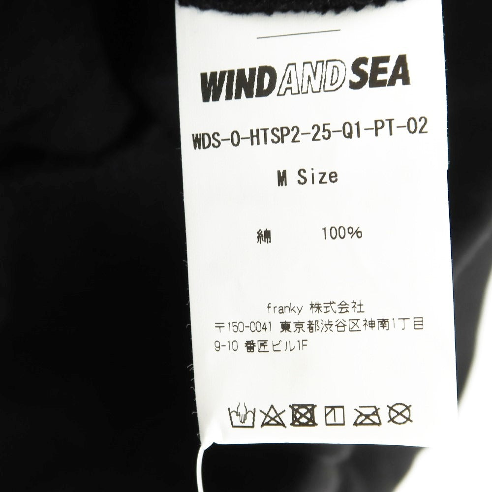 【中古】ウィンダンシー WIND AND SEA 2024年春夏 コットン スウェットパンツ ブラック【サイズM】【BLK】【S/S】【状態ランクB】【メンズ】