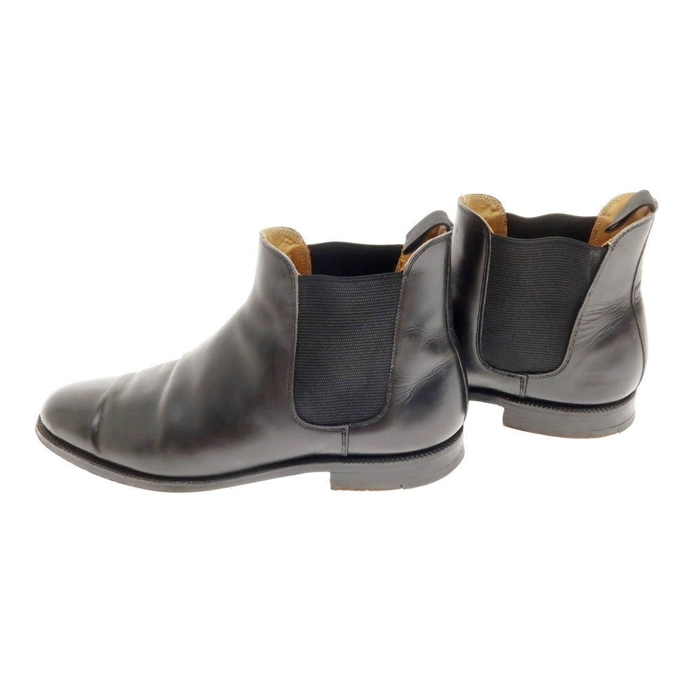 【中古】クロケットアンドジョーンズ CROCKETT&amp;JONES ハンドグレード サイドゴアブーツ ブラック【 81/2Ｅ 】【 状態ランクD 】【 メンズ 】