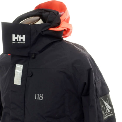 【中古】ヘリーハンセン HELLY HANSEN × docomo コラボ 2024年秋冬 ナイロン シェルジャケット ブラック【 L 】【 状態ランクA 】【 メンズ 】