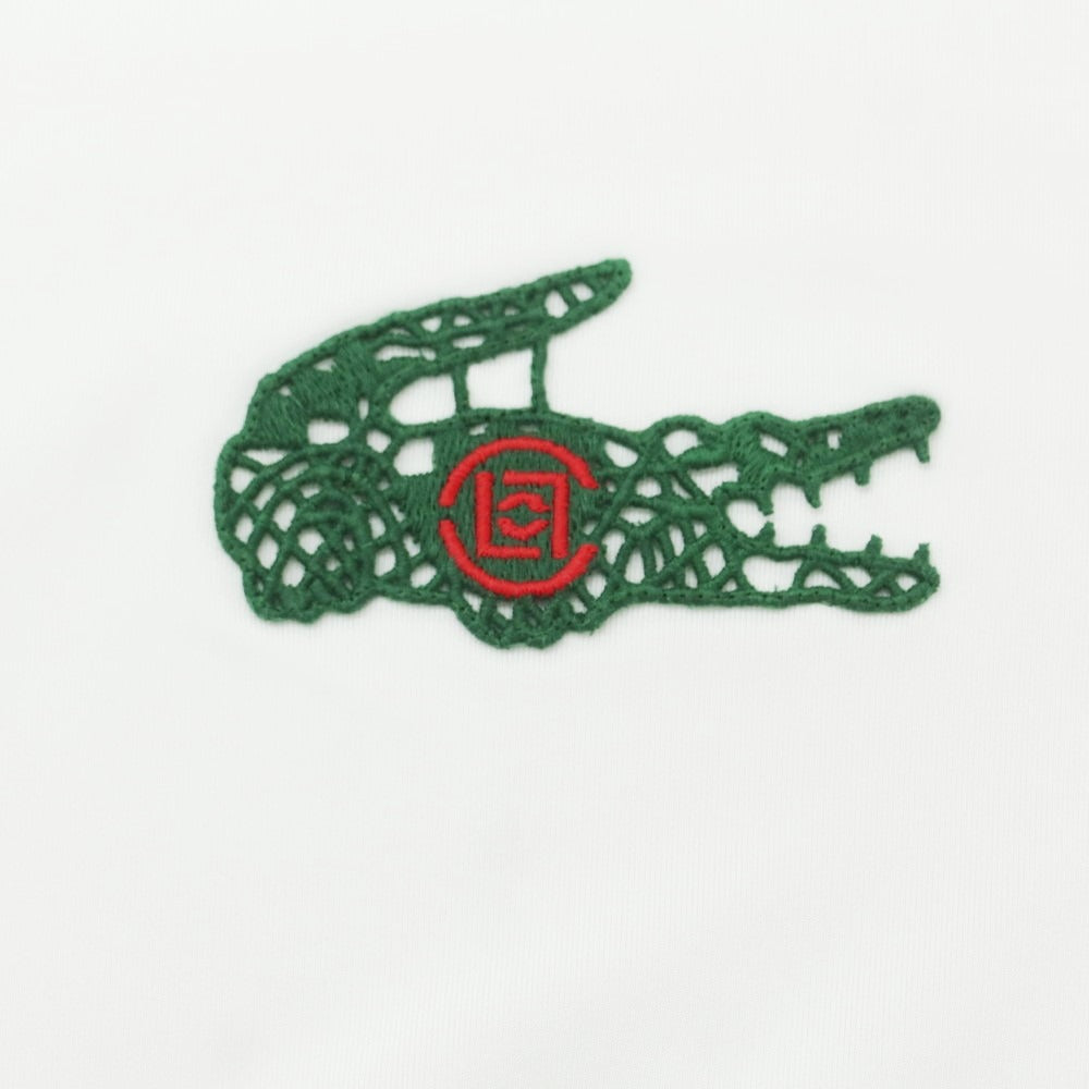 【中古】クロット CLOT × LACOSTE 2024年秋冬 ストレッチポリエステル 半袖ポロシャツ オフホワイト【 L 】【 状態ランクA 】【 メンズ 】