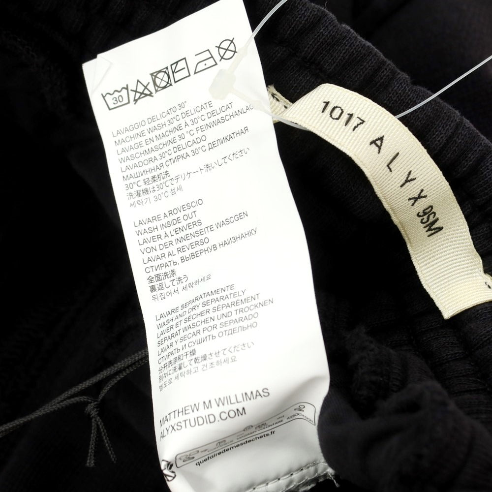新品 1017 ALYX 9SM スウェットカーゴパンツ ブラック M 1017
