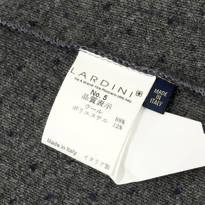 【中古】ラルディーニ LARDINI ミドルゲージウール ニットジャケット ネイビーxグレー【 XS 】【 状態ランクB 】【 メンズ 】