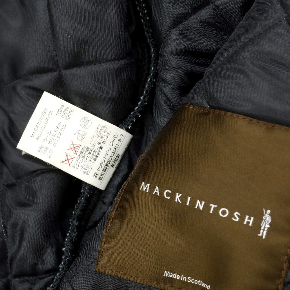 【中古】マッキントッシュ Mackintosh ウール キルティングブルゾン ネイビー【 40 】【 状態ランクC 】【 メンズ 】