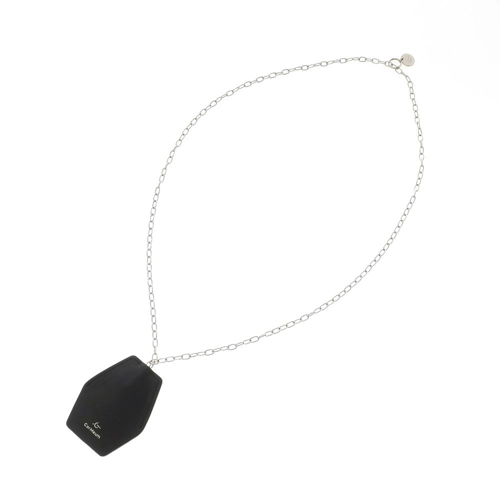 [Used] CorMeum Leather Chain Crochet Necklace Black x Silver [Condition Rank B] [Men&