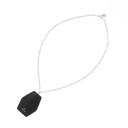[Used] CorMeum Leather Chain Crochet Necklace Black x Silver [Condition Rank B] [Men&