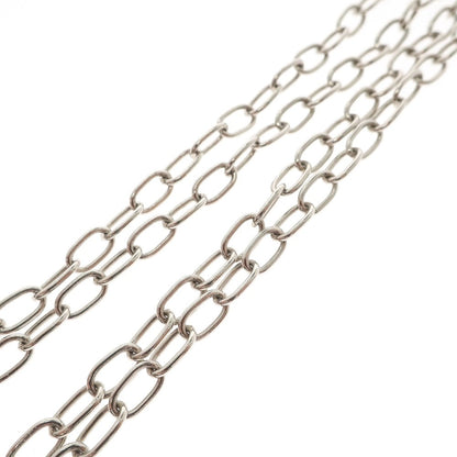 [Used] CorMeum Leather Chain Crochet Necklace Black x Silver [Condition Rank B] [Men&