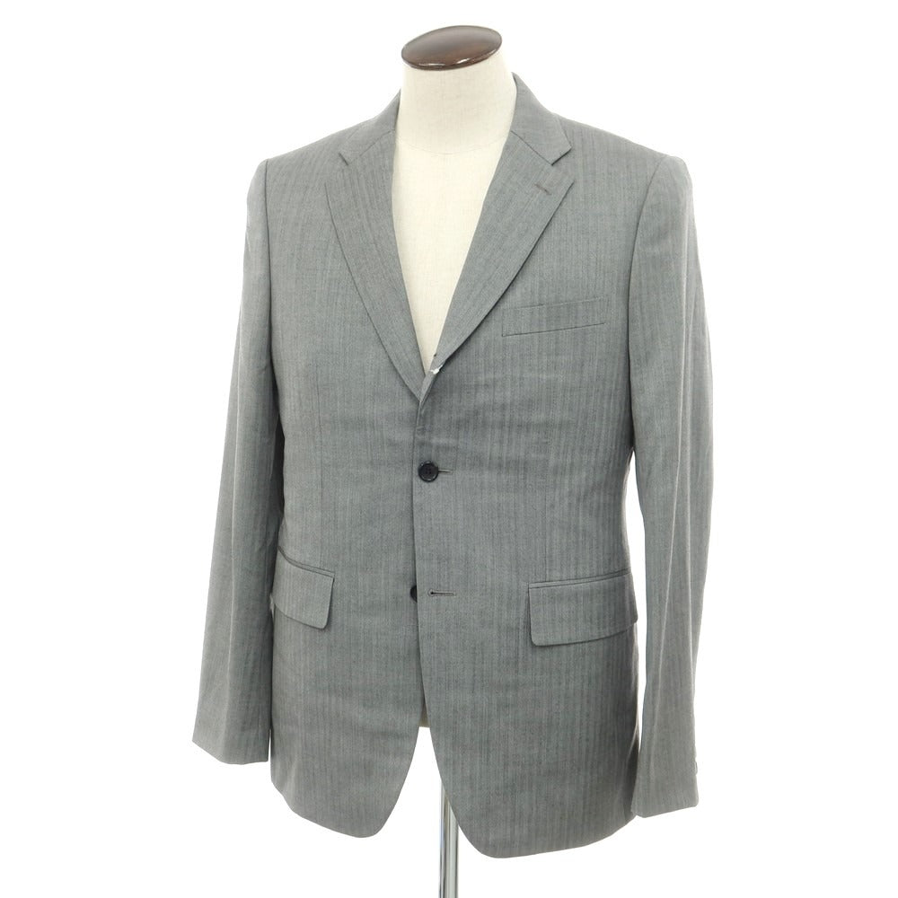 【中古】コムデギャルソン オムドゥ COMME des GARCONS HOMME DEUX 2023年秋冬 ウール テーラードジャケット ライトグレー【 L 】【 状態ランクA 】【 メンズ 】 [EPD]