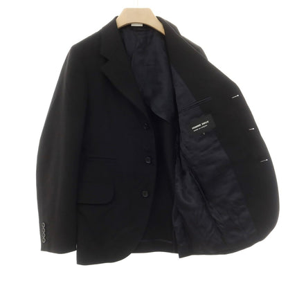 【中古】コムデギャルソン オムドゥ COMME des GARCONS HOMME DEUX 2024年春夏 ポリエステルウール テーラードジャケット ブラック【 S 】【 状態ランクA 】【 メンズ 】