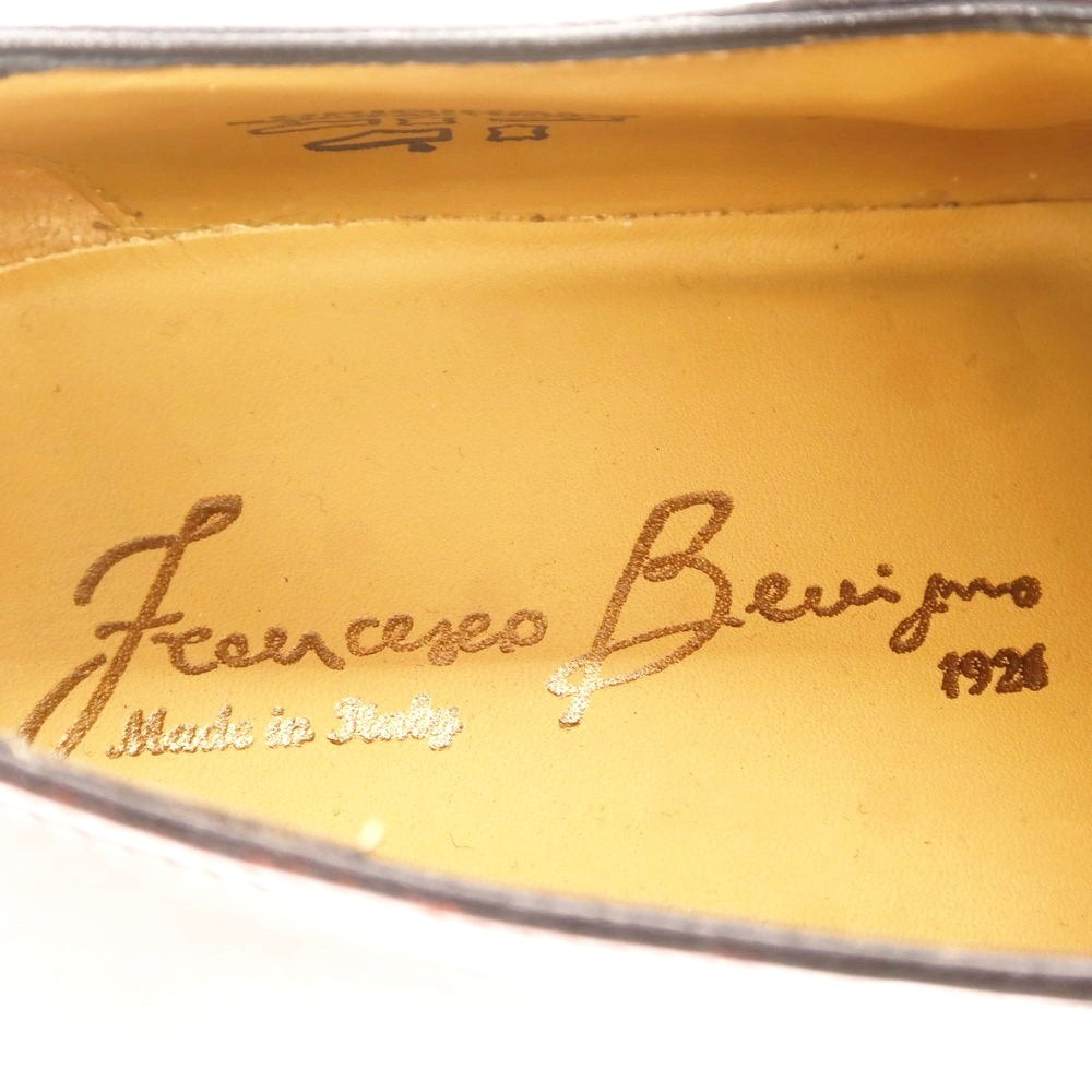 【中古】【未使用】フランチェスコ ベニーニョ FRANCESCO BENIGNO ダブルモンク ドレスシューズ レッド【 7 】【 状態ランクS 】【 メンズ 】