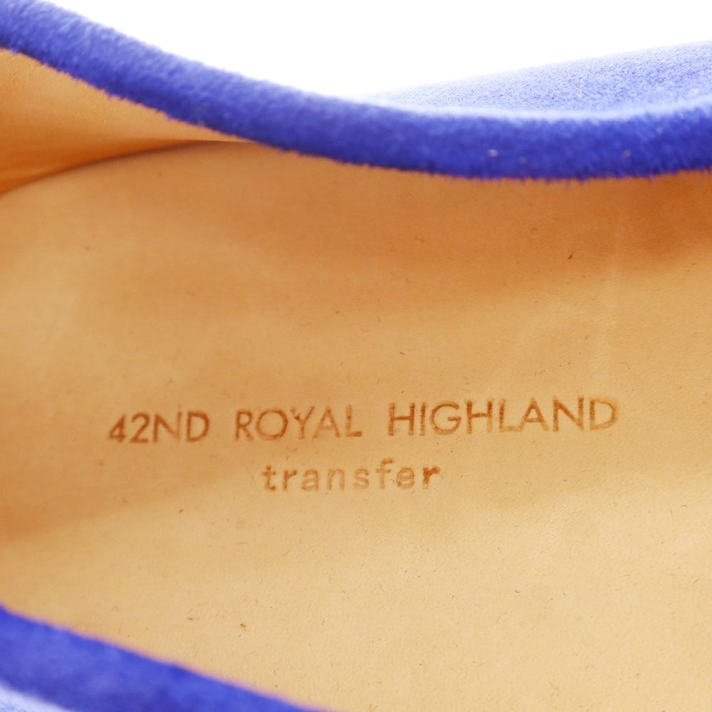 【中古】【未使用】フォーティーセカンド ロイヤルハイランド 42ND ROYAL HIGHLAND スエード Uチップ ローファー ロイヤルブルー【 42 】【 状態ランクS 】【 メンズ 】