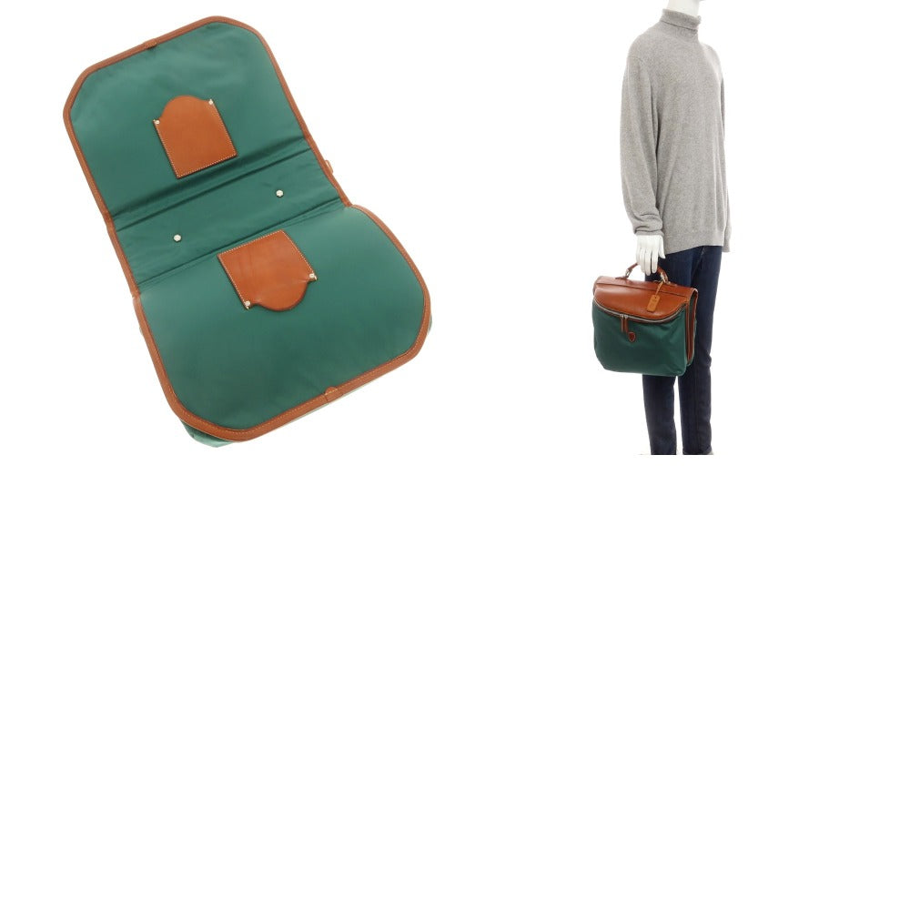 [Used] Felisi nylon leather ABICI collaboration briefcase green x brown [Condition rank B] [Men&