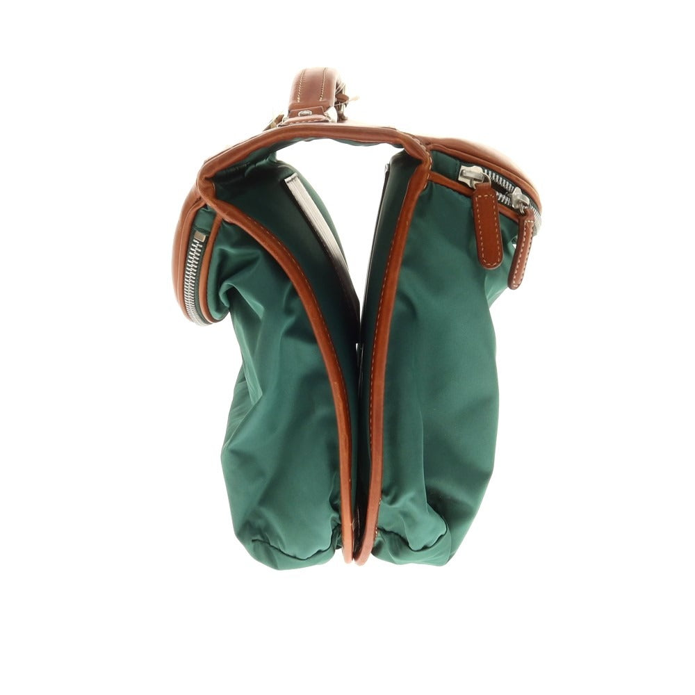 [Used] Felisi nylon leather ABICI collaboration briefcase green x brown [Condition rank B] [Men&