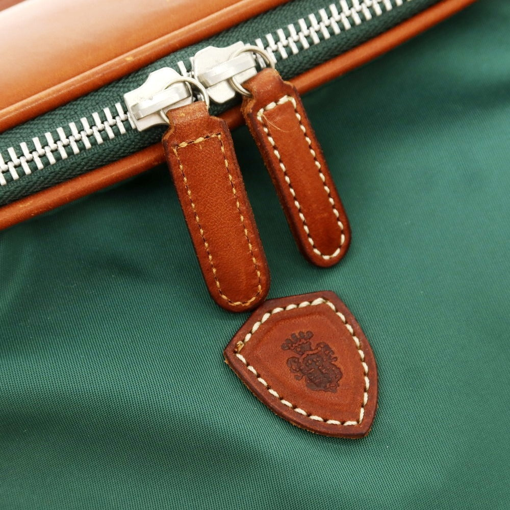[Used] Felisi nylon leather ABICI collaboration briefcase green x brown [Condition rank B] [Men&