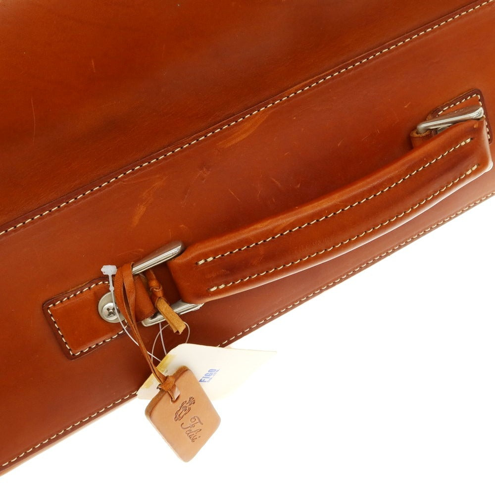 [Used] Felisi nylon leather ABICI collaboration briefcase green x brown [Condition rank B] [Men&