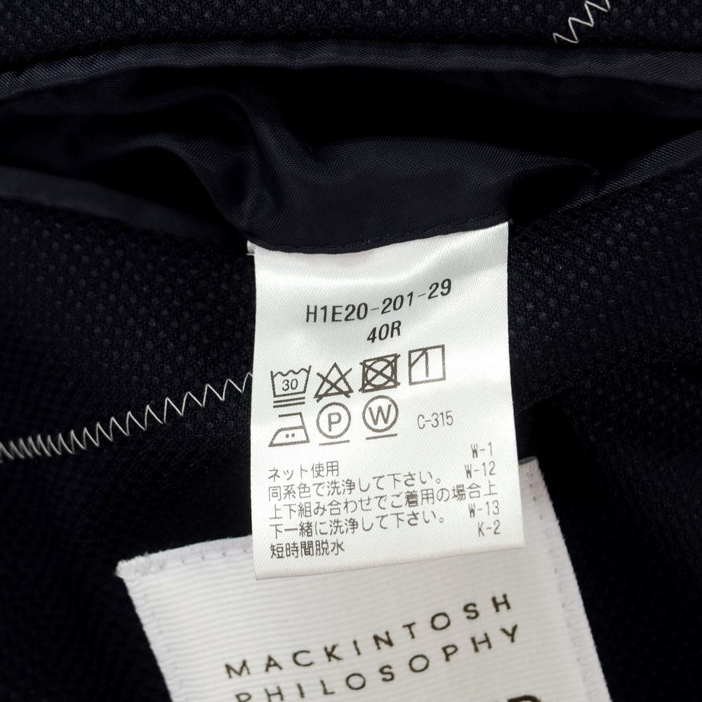 【中古】マッキントッシュフィロソフィー MACKINTOSH PHILOSOPHY ポリエステル 2つボタンスーツ ネイビー【 40Ｒ/42 】【 状態ランクB 】【 メンズ 】