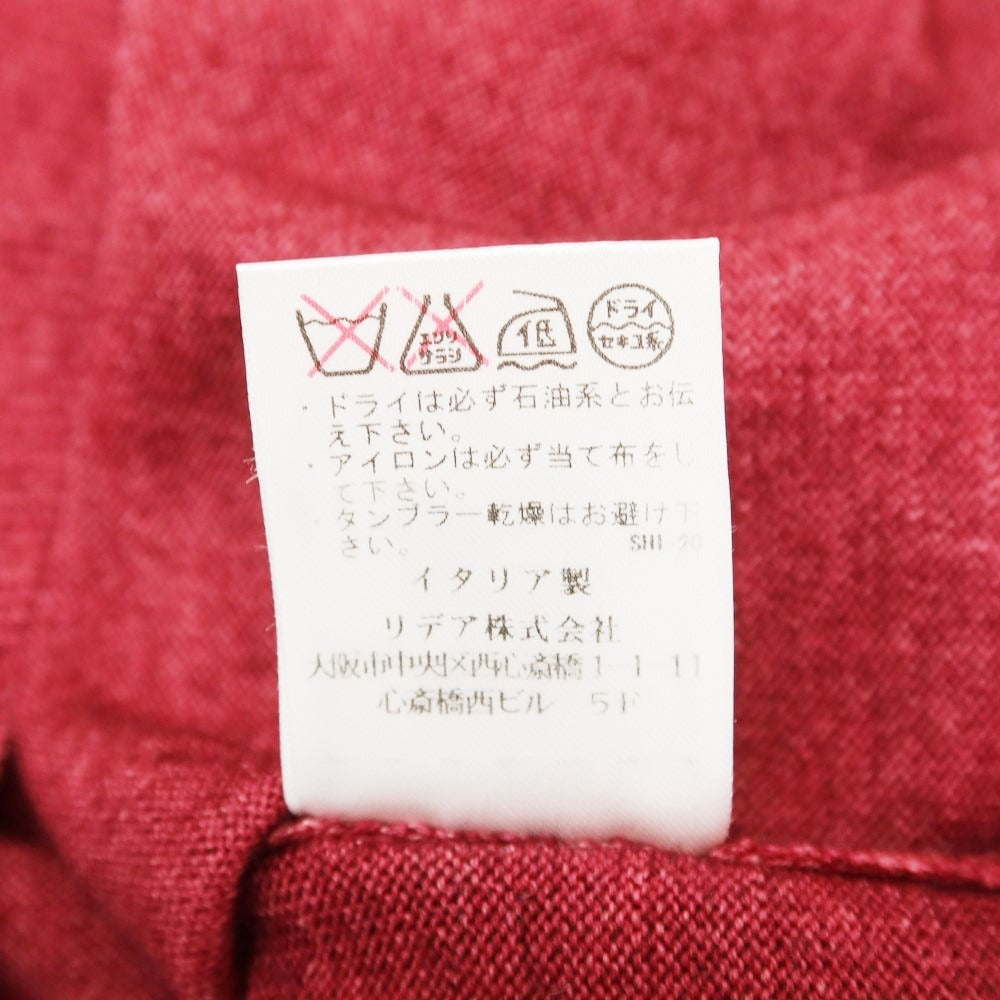 【中古】クルチアーニ CRUCIANI ウール Vネック プルオーバーニット ワインレッド【 48 】【 状態ランクB 】【 メンズ 】 [EPD]
